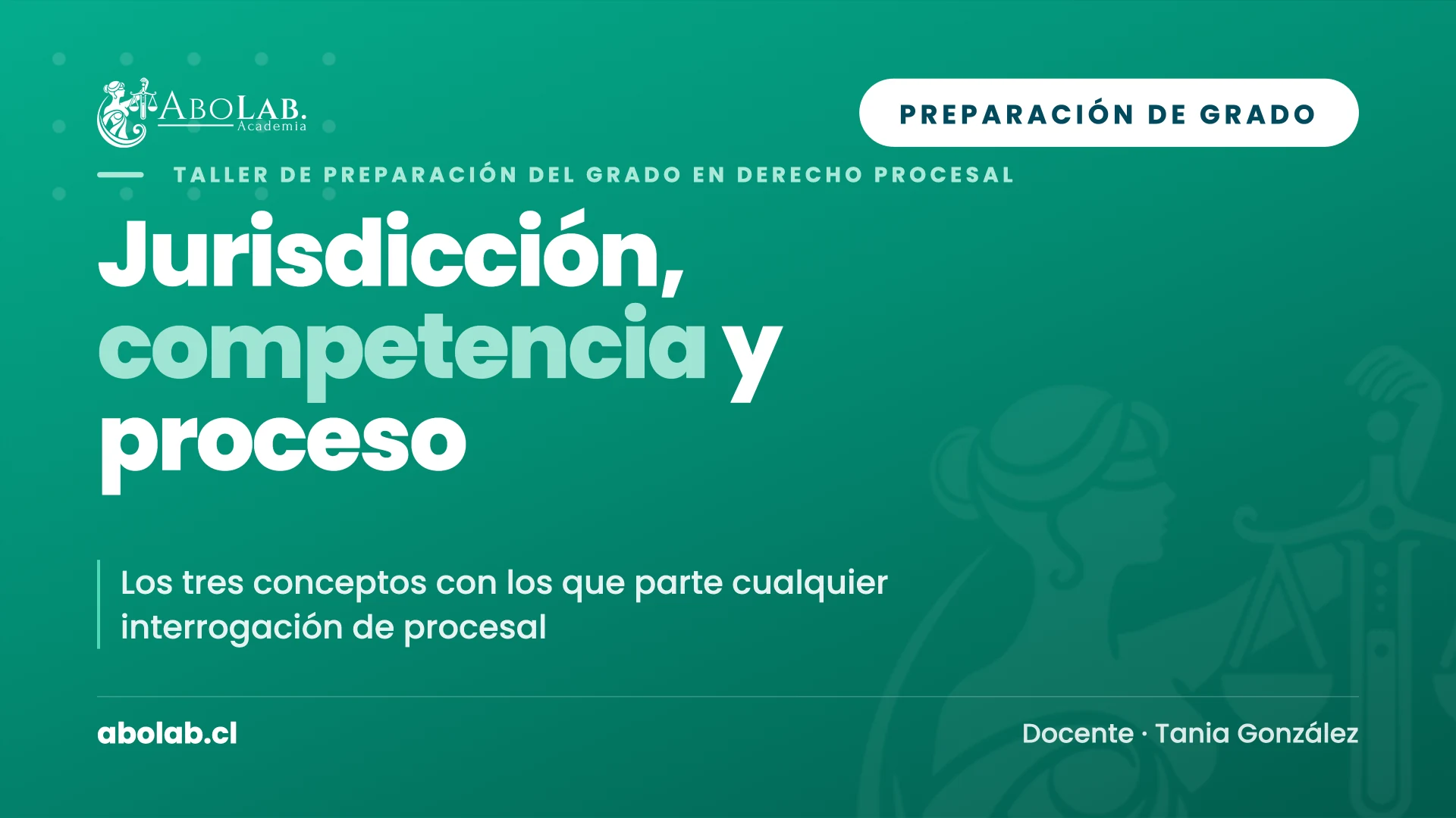 Taller de Jurisdicción, Competencia y Proceso — Preparación de Grado