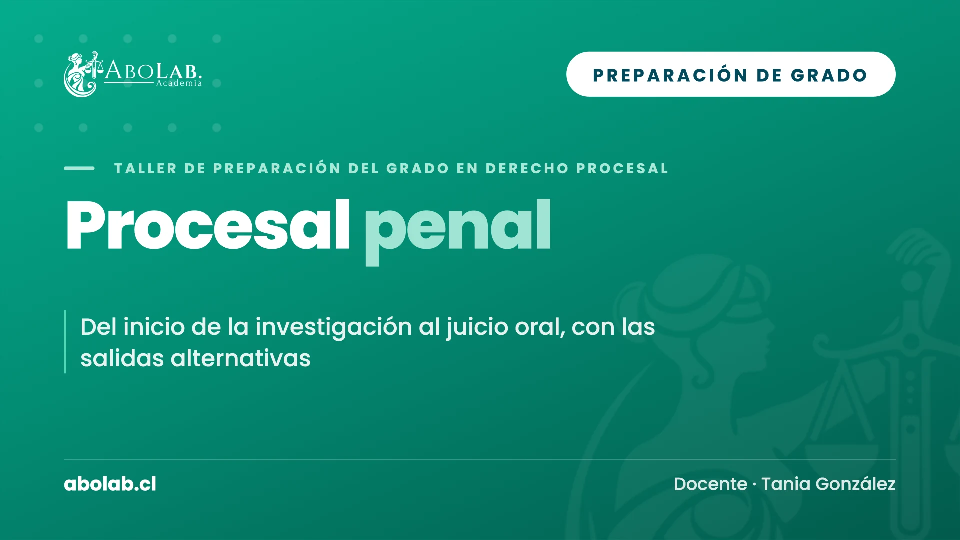 Taller de Procesal Penal — Preparación de Grado