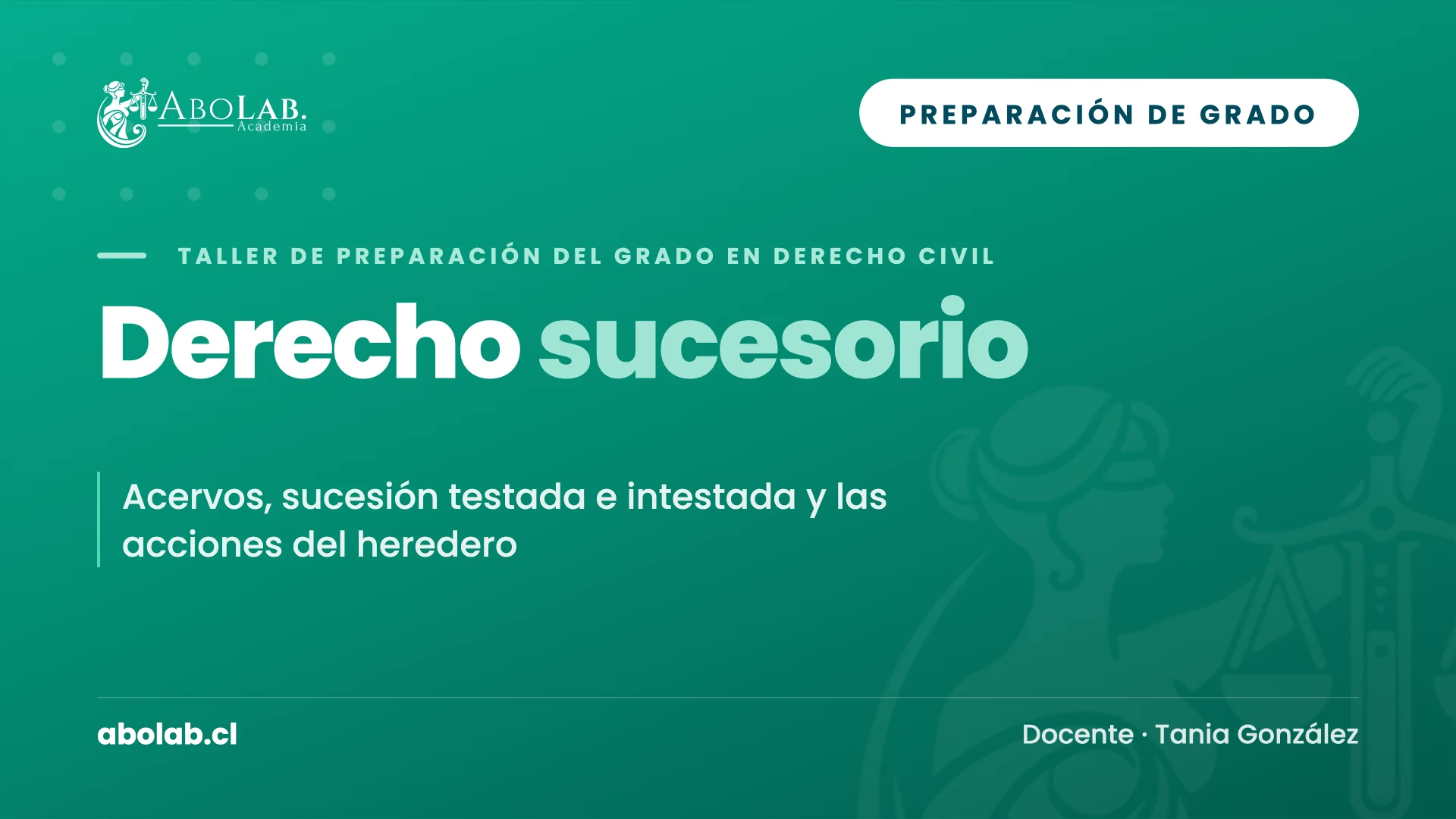 Taller de Derecho Sucesorio — Preparación de Grado