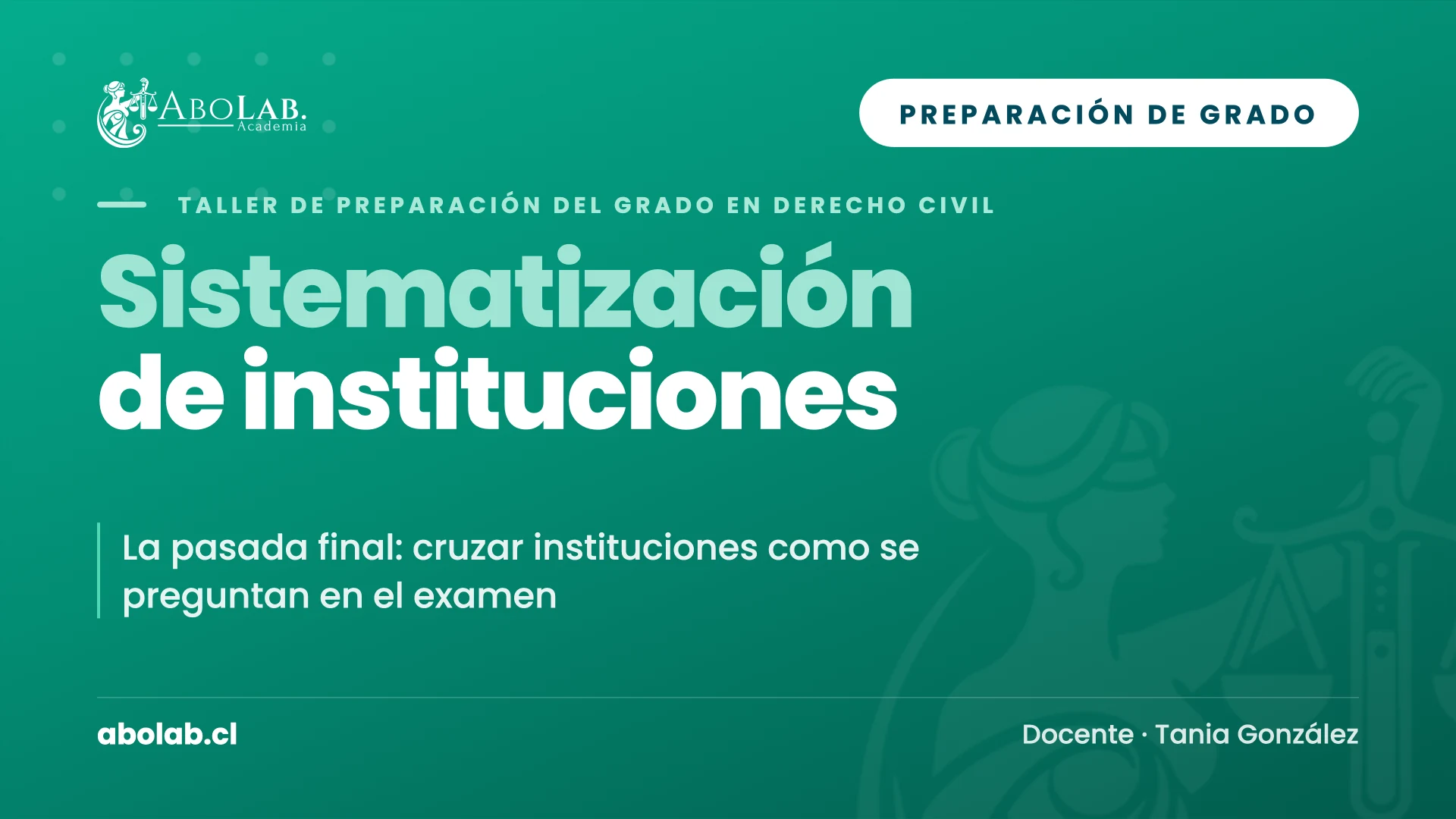 Taller de Sistematización de Instituciones — Preparación de Grado